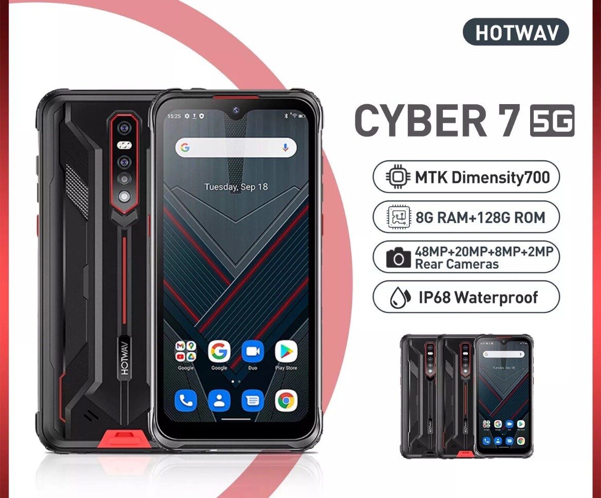 ANDROID - HOTWAV CYBER 7 5G Global Version SIMフリー HOTWAV Cyber 7 Rugged Phone