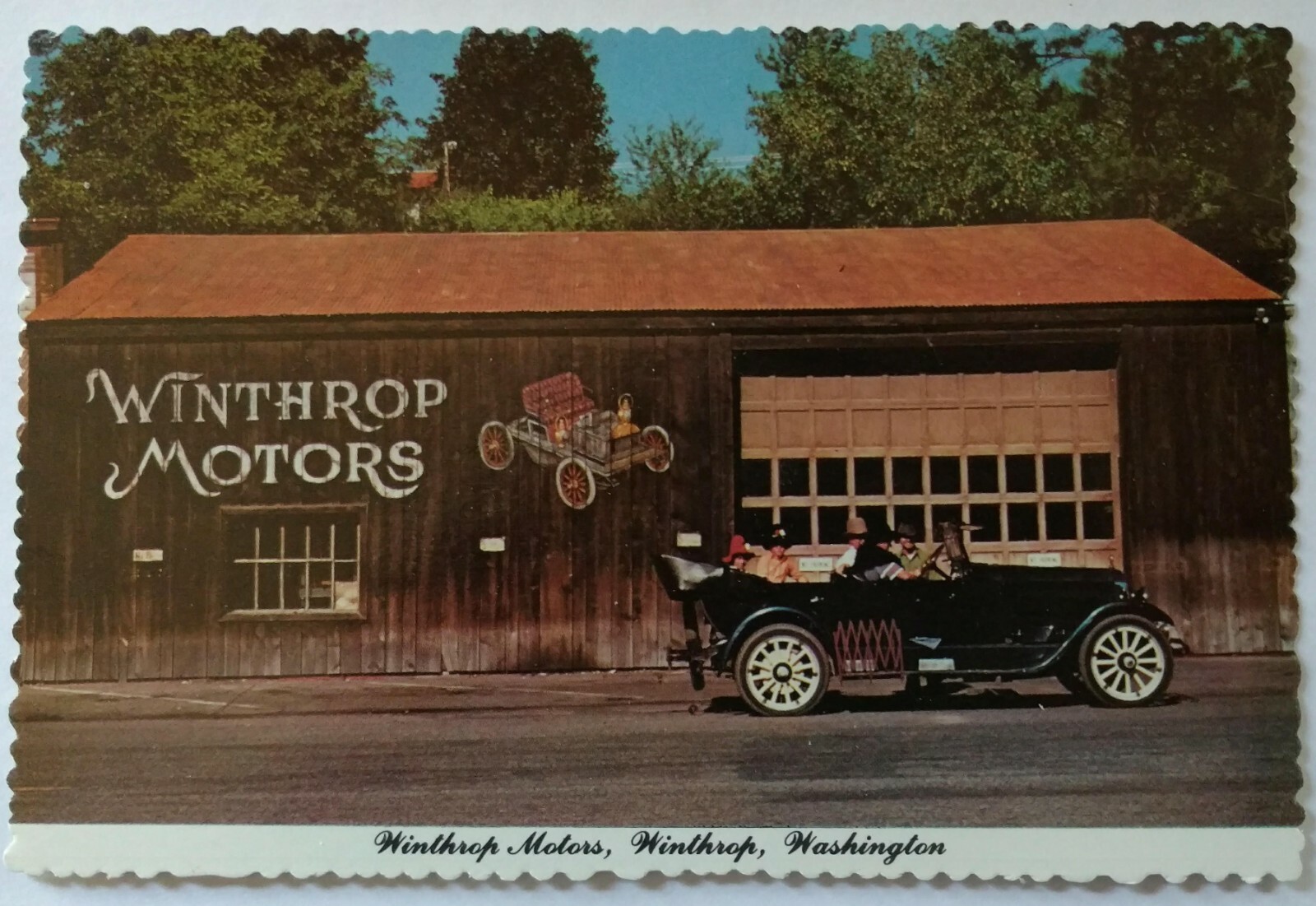 M0421 Chrome 4 x 6 Winthrop Motors Winthrop Washington Studebaker