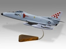 McDonnell Douglas A4G Skyhawk RAN Jubilee Scheme Wood Airplane Model Small 1/48