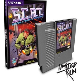 NEW sealed S.C.A.T. Nintendo NES SCAT Limited Run Games GREY CART Gray CONTRA