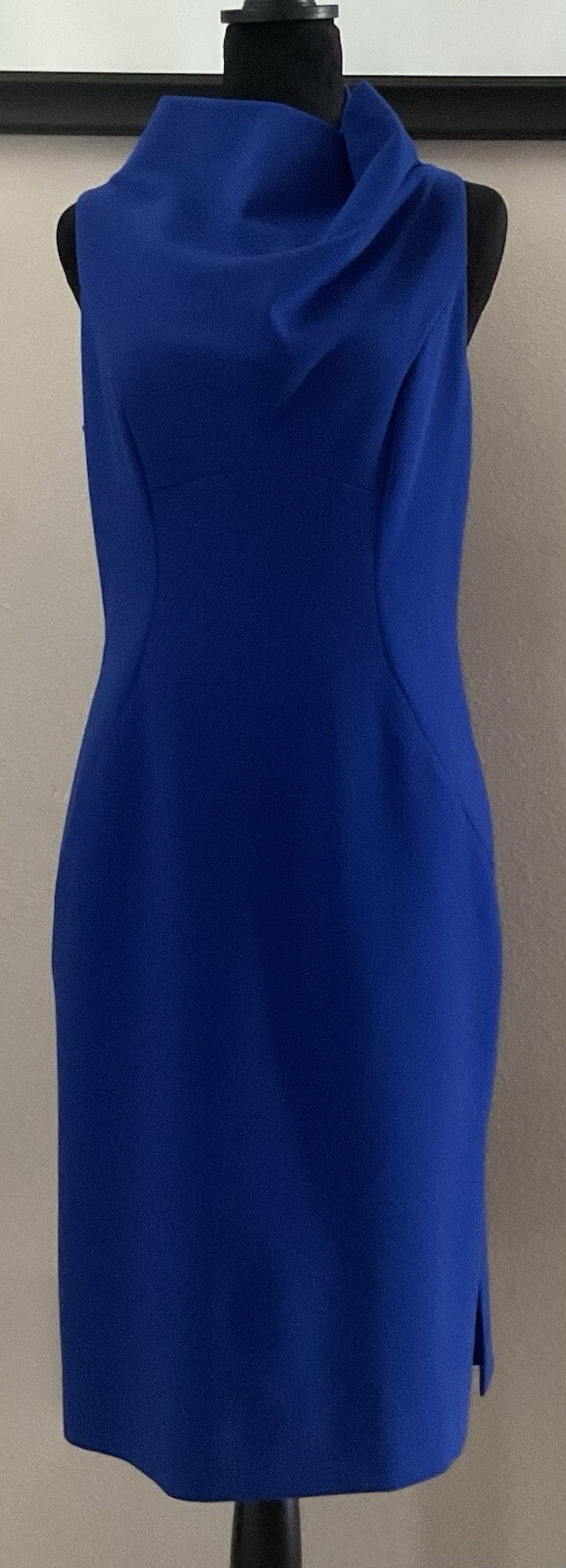Milly Women's Cobalt Blue Italian Fabric Dress  Size 6 Retail $435.00 EUC