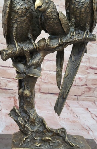 Édition Collector Original Milo Trois Perroquets Brésiliens vendu Sculpture Bronze Décor