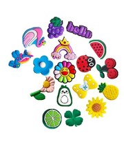 Random Inspired 30Pcs Cartoon Shoes Decoration Charms for Croc Clogs Sandals