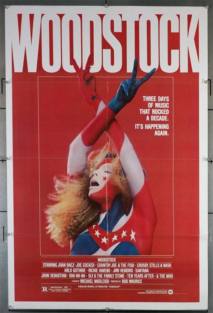 WOODSTOCK (1970) 29339 Movie Poster from the re-release of 1979 | eBay