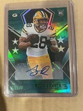 2020 Rookie And Stars AJ Dillon Rookie Autograph #D 3/5 Card
