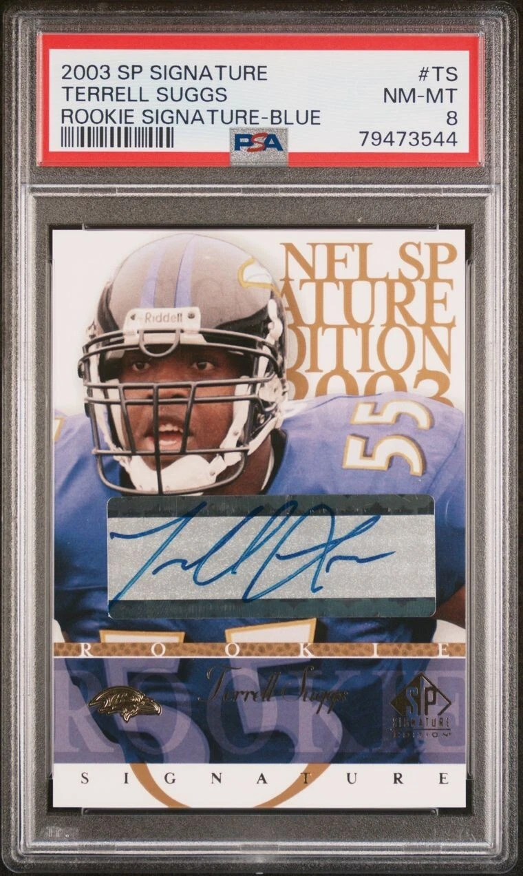 Terrell Suggs SP Signature Signature Edition #TS Rookie Signature-Blue