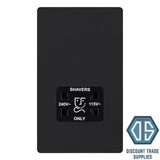 BG Evolve Matt Black Screwless Switches & Sockets Black Inserts Full Range