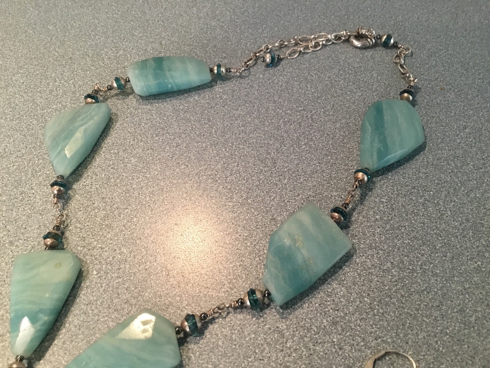 STERLING SILVER  Statement LARGE Necklace /earrin… - image 6