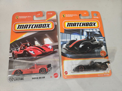 Matchbox Radical SR3 XXR #71/125 Case E F 2025 & Black SR3 Lot