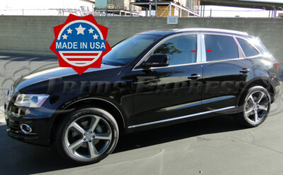 2009-2017 Audi Q5 4Pc Chrome Pillar Post Stainless Steel Door Trim
