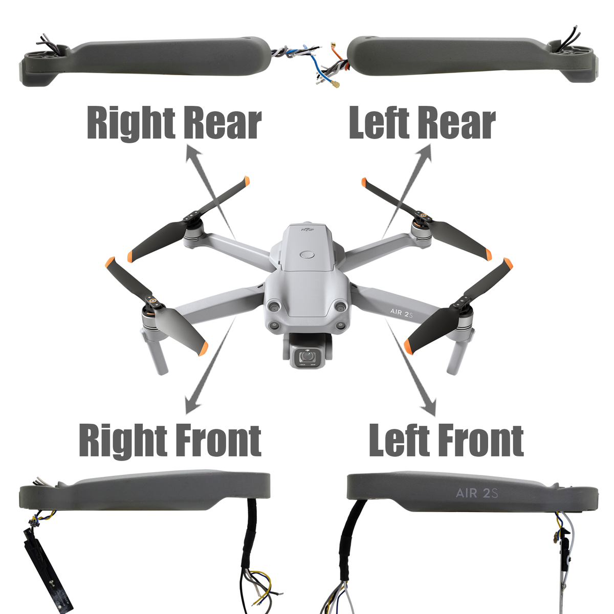 OEM Left Right Rront Rear Arm Shell Case Landing Gear Leg For DJI