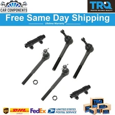 TRQ New Front Tie Rod Set For 1988-02 Chevrolet C1500 Truck GMC Savana 1500 Van