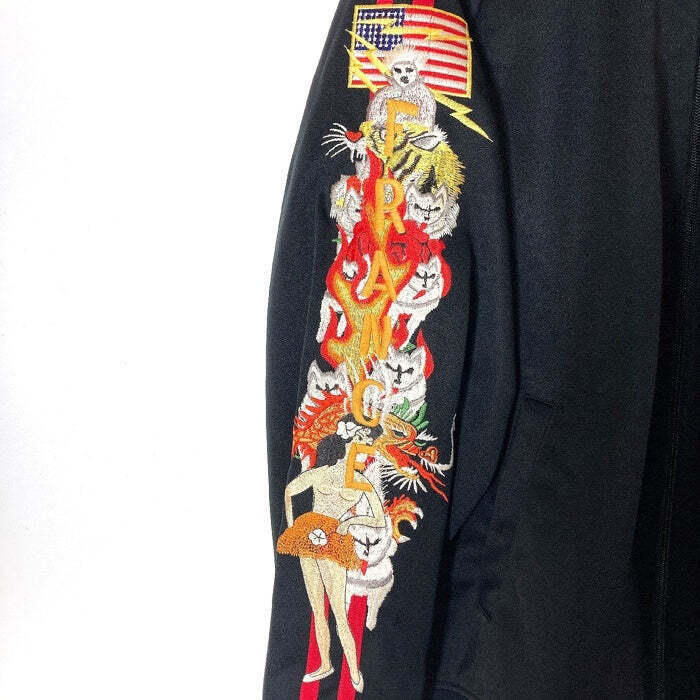 DOUBLET 18AW18BL78 CHAOS EMBROIDERY TRACK JACKET BLACK SIZEm DOUBLET 18AW18BL78 CHAOS EMBROIDERY TRACK JACKET BLACK SIZEm
