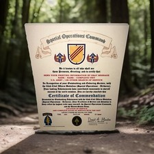U.S. ARMY - 92ND CIVIL AFFAIRS BATTALION (ABN) - CERTIFICATE OF COMMENDATION