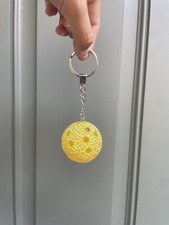 Handmade Bedazzled Pickleball Keychain