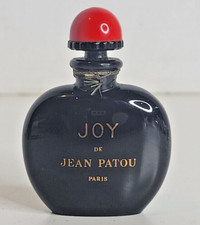 Perfume Jean Patou Joy vintage botella negra vacía tapa roja