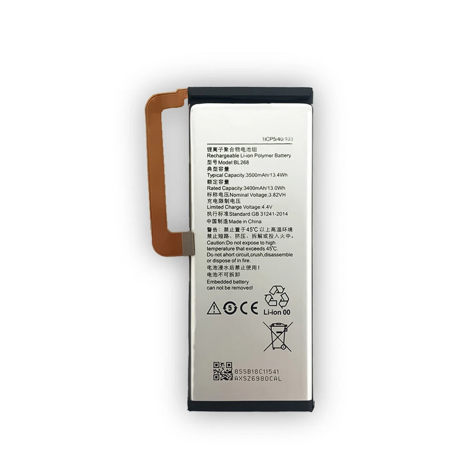 Batería Li-ion Nueva Para Lenovo zuk Z2 Z2131 Z2 Plus BL268 Alta Calidad 3500mAh Foto 2 de 4