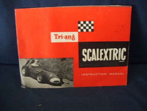 Tri-Ang Scalextric Slot Car Instruction Manual Used Great Britian