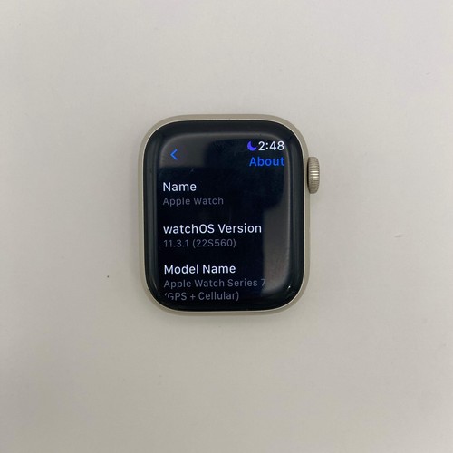 Unlocked Apple Watch Nike Series 7 41MM Silver Aluminum MKHL3LL/A - Photo 10 sur 10
