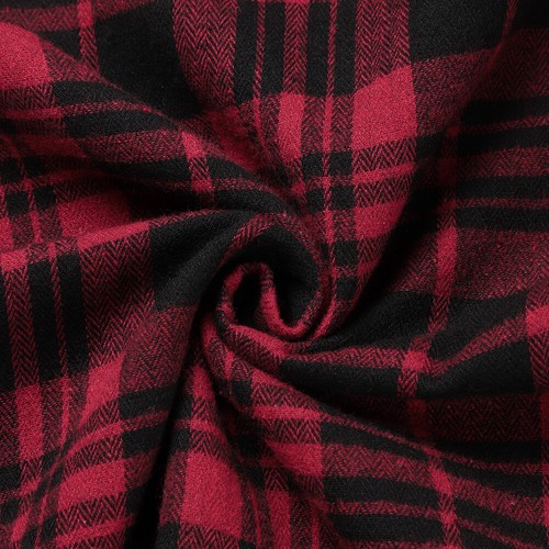 Women Plaid Irregular Hollow Hooded Midi Dress Ladies Long Sleeve Party Gowns - Picture 11 of 15