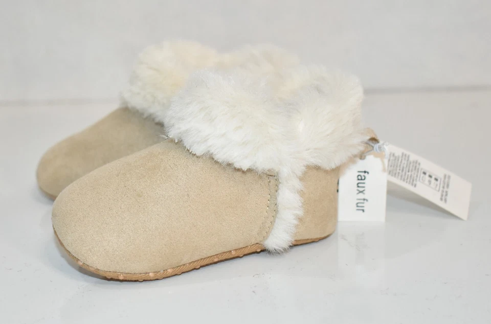 Botas antiguas azul marino talla 12-18 meses piel sintética beige para niña Foto 2 de 4