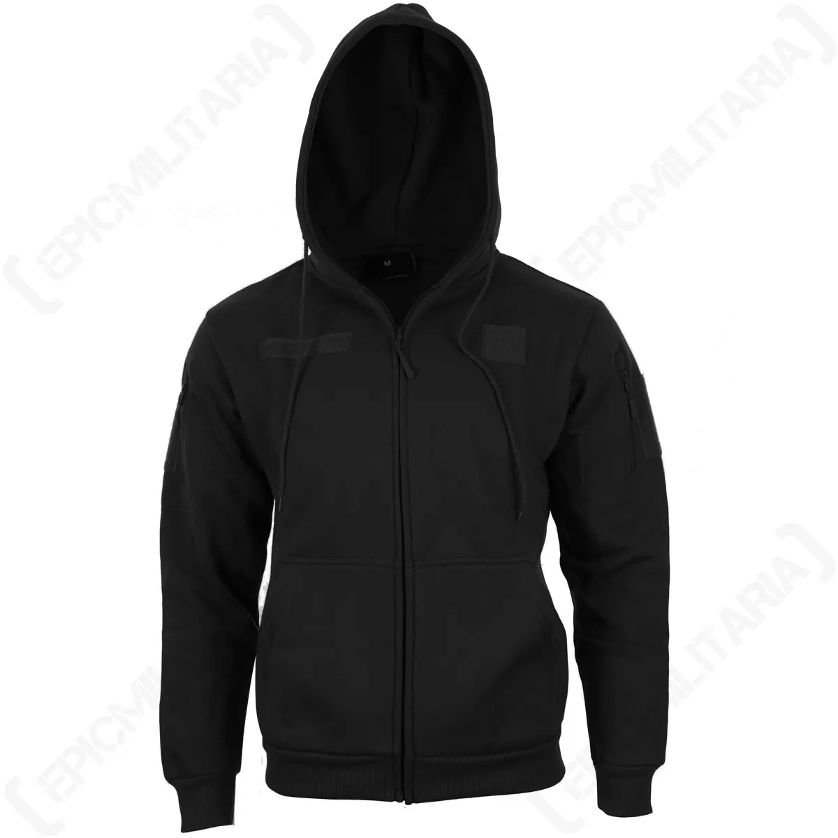 Black Hoodie Army Military Tactical Warm Headphone Port Hooded All Sizes New