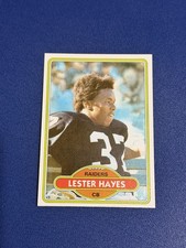 1980 Topps Lester Hayes Rookie Card #195 . rookie card picture