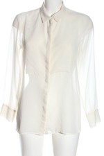 H&M Hemd-Bluse Damen Bluse Gr. DE 36 weiß Business-Look
