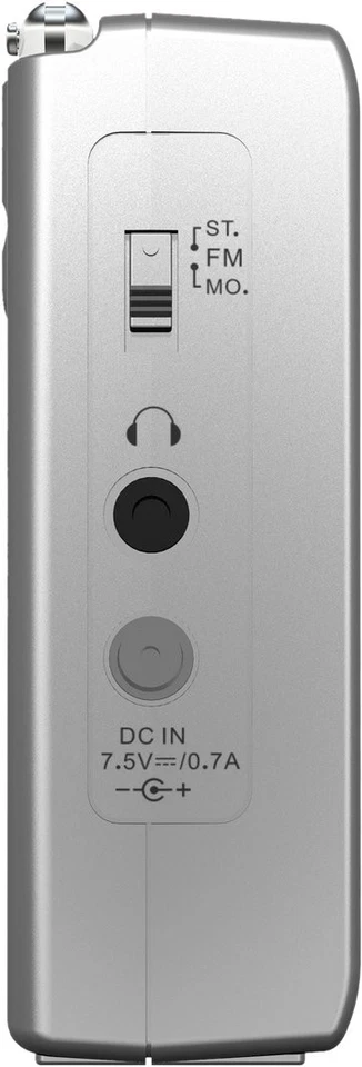 ATS-405 FM-Stereo/AM/Short Wave World Band Receiver, Silver - Image 3 of 4