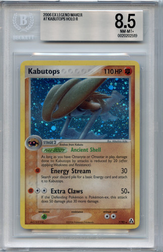 Kabutops graded BGS 8.5 for sale on eBay