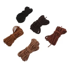 5 Rolls Necklace Making Rope Artificial Suede Cord Jewelry Crafts Supplies