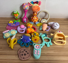 mixed lot of Baby Rattles  Teethers- 17 items