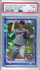 2020 Bowman Chrome Sapphire Edition Jackson Rutledge #BCP-91 PSA 9 MINT g6p