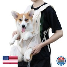 Wakytu Dog Front Carrier Backpack for Small Dogs, Legs Out, Pet Travel Sling