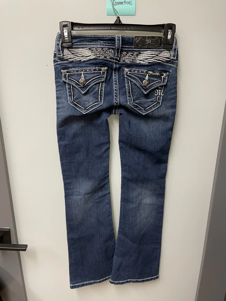 Pantalones de mezclilla Miss Me Bootcut para niñas y jóvenes - talla 8 Foto 3 de 4