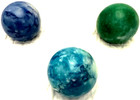 3 Gemstone 2.5" Spheres  Dumortierite Blue, Apatite Teal/Blue & Aventurine Green — photo 2