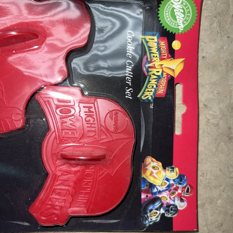 1994 Wilton Mighty Morphin Power Rangers Cookie Cutter Set of 4 NEW In Pkg - Image 2 of 4