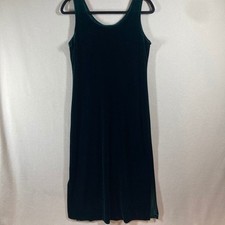 Vintage Piccalino Petites Velvet Dress Med Emerald Green Tank Maxi Holiday Glam