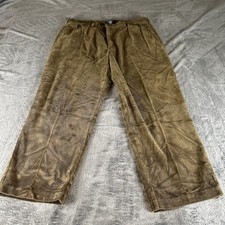 Vintage Polo Ralph Lauren Pants Mens 38x32 Green Corduroy Pleated Preppy Classic