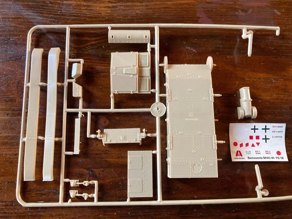 Fiat Ansaldo M40/41-75/18, scala 1:35, Italeri, Italy. Modello da montare - Immagine 2 di 4