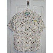 Magellan Outdoors Men's Laguna Madre Print Short Sleeve Fishing Shirt Small 30