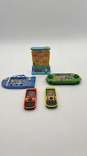 5 Handheld Water Game Toys 4  - 6" Blue Yellow Orange Green. Nice Condition. Work