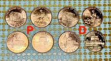 🔥 2009 Lincoln Bicentennial Penny Set • All 8 Coins • P&D • Bright New Coins