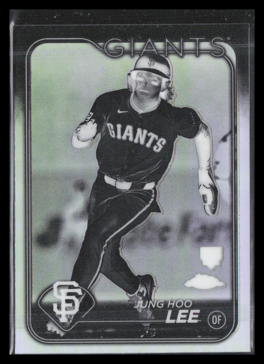 Jung Hoo Lee Rookie 2024 Topps Chrome #201 Negative Refractors