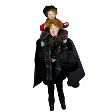 Vintage Dept 56 Bob Crachit Tiny Tim Figurine Christmas Heritage Village Scrooge