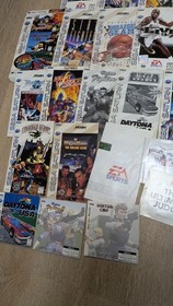 Sega SaturnLot Of 15 Manuals W/ Inserts, Guardian Heroes RARE!, Street Fighter