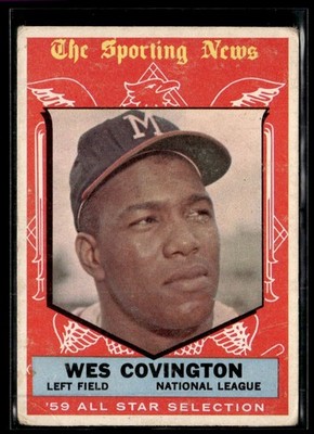 1959 Topps Wes Covington Low Grade Set Break #565