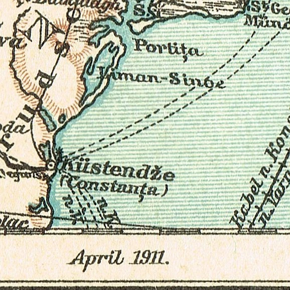 1911 Ukraine Southern Russia Crimea Poltava Podolie Kyiv Odessa  Original MAP - Image 2 of 4