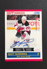 2010-11 Score Rookies &amp; Traded - Matt Taormina #640 Signatures (AU, RC)