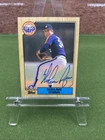 Vintage Nolan Ryan 1987 Topps Signed Autograph Auto #757 Card W/ Nolan Ryan Holo